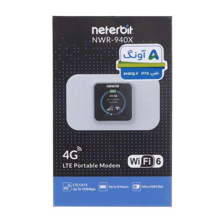 مودم همراه Neterbit 4G-LTE مدل NWR-940X - مشکی