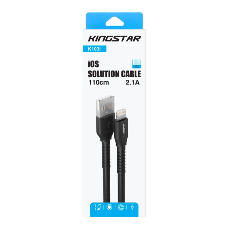 کابل تبدیل USB به لایتنینگ کینگ استار مدل K103I