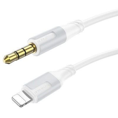 کابل تبدیل لایتنینگ به جک(Aux)3.5mm Borofone (سفید)