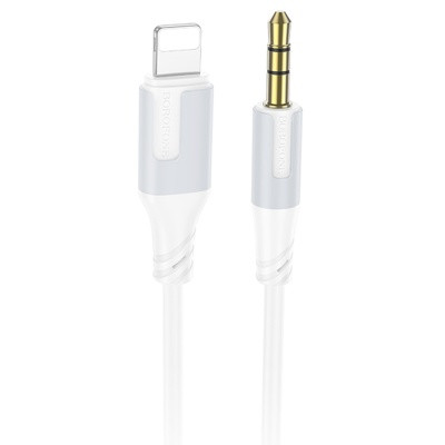کابل تبدیل لایتنینگ به جک(Aux)3.5mm Borofone (سفید)