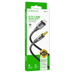 کابل تبدیل لایتنینگ به جک(Aux)3.5mm Borofone (سفید)